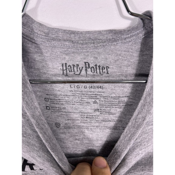 Harry Potter Herbology Shirts Womens Sz L Gray Graphic T Short Sleeve Mad Engine - Picture 4 of 10